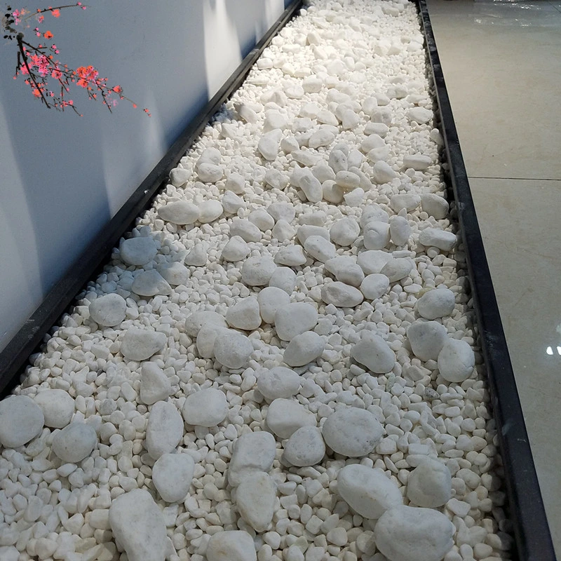 Decorative Natural Gray Color Landscaping Tumbled Pebble Stones