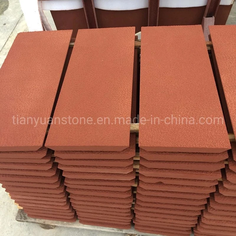 Flamed Red Sandstone for Wall Decoration
