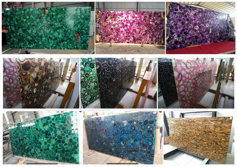 Green Onyx Slab and Tiles for Counterop and TV Wall Decor